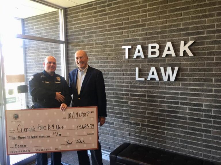 Tabak law supporting the community!