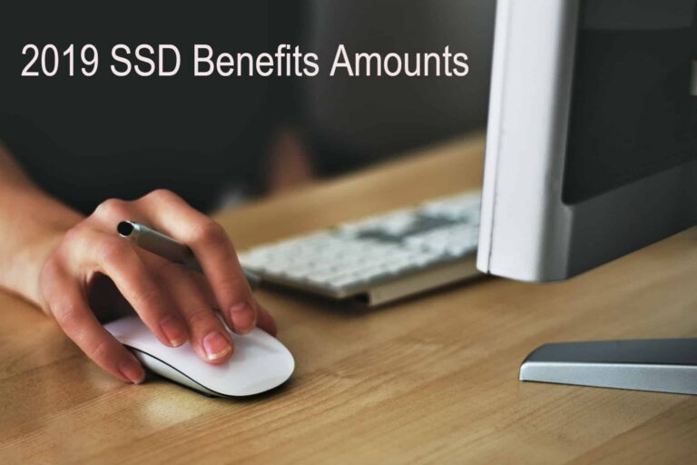 2019 social security disability amounts