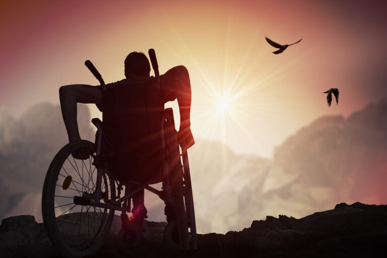 man in wheelchair
