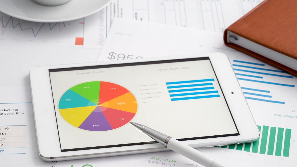 charts graphs and financial documents