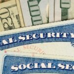 Social security cards on money_s