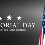 Memorial Day remember and honor with flags