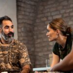 Group of diverse veterans are talking_s