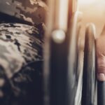 Disabled soldier in a wheelchair_s
